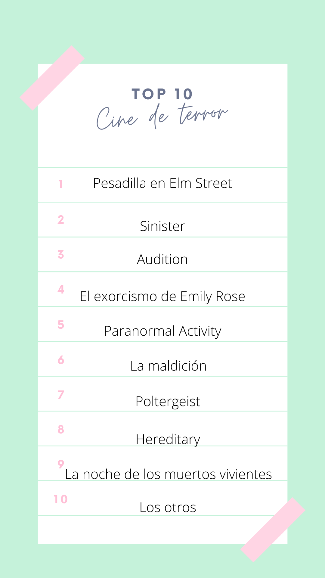 peliculas de miedo